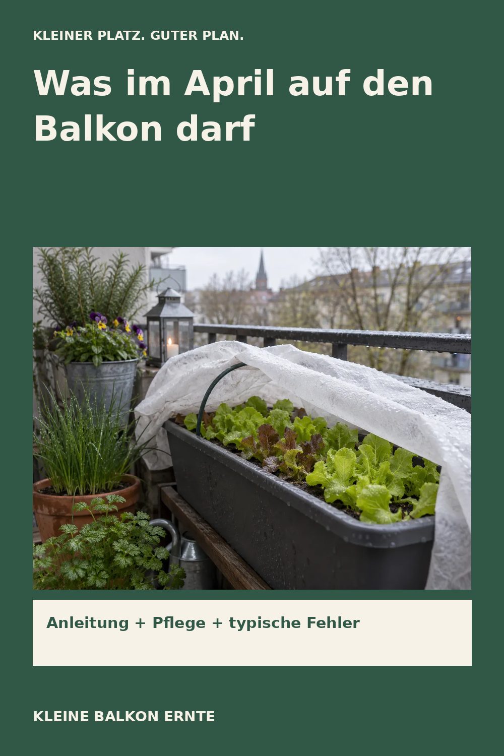 Pinterest-Grafik: Was du im April pflanzen kannst – Variante 2